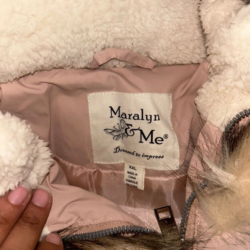 New Maralyn & Me Faux Fur Coat - Picture 2 of 5